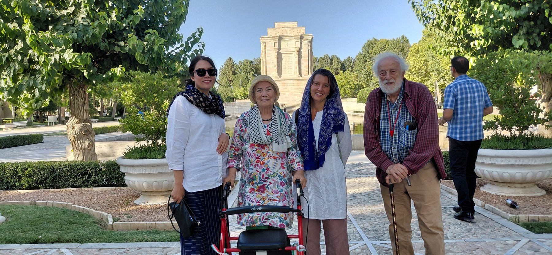 At the tomb of the poet Ferdowsi
